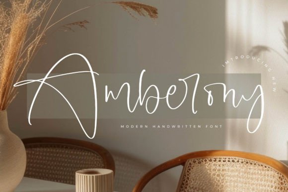 Amberony: A Script Font That Makes Your Campaigns Feel Intentional