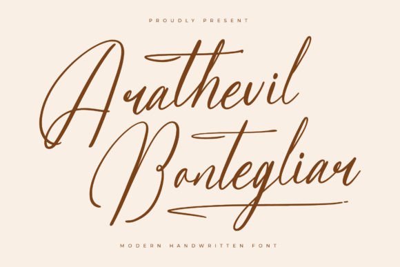 Arathevil Bontegliar: A Script Font That Elevates Campaign Headlines