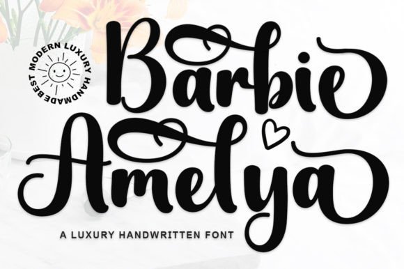 Barbie Amelya: A Premium Script Font for Handmade Brands