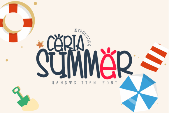 Ceria Summer: A Sun-Drenched Display Font for Digital Brands