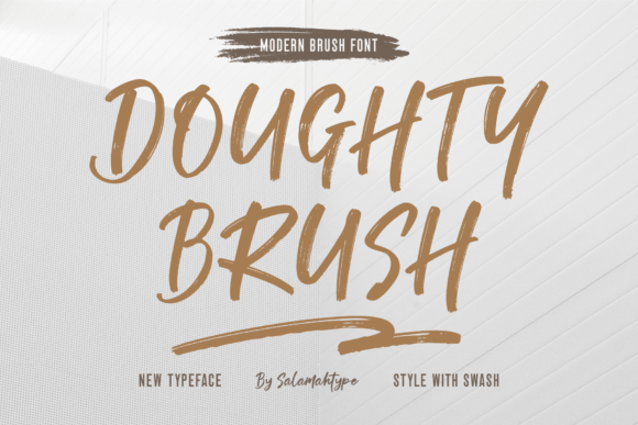 Doughty Brush: A Modern Script Typeface for Polished Branding