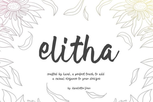 Elitha: A Hand-Drawn Script Font for Distinctive Web Design