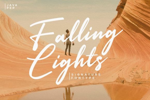 Falling Lights: A Script Font That Feels Like a Gentle Pause