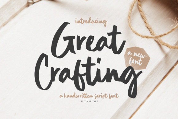 Great Crafting: A Handwritten Script Font for Digital Branding
