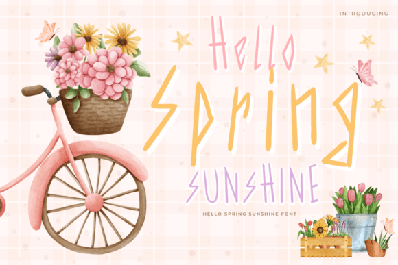Hello Spring Sunshine Font: Bright, Warm & Brand-Ready