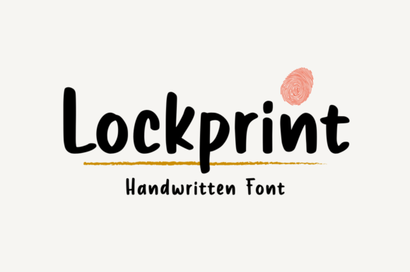 Lockprint: A Bold Handwritten Font for Crafters & Sellers
