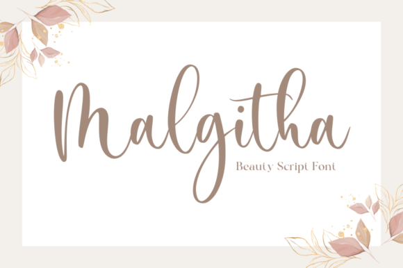 Malgitha: A Script Font That Carries Quiet Confidence