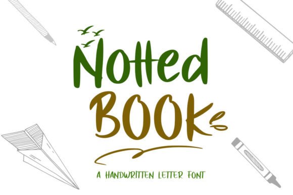 Notted Book: A Cheerful Handwritten Font for Small Business Branding