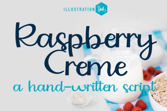 Raspberry Cream: A Handwritten Display Font with Editorial Warmth