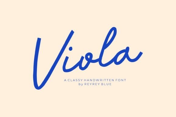 Viola: A Handwritten Font That Feels Like a Real Signature