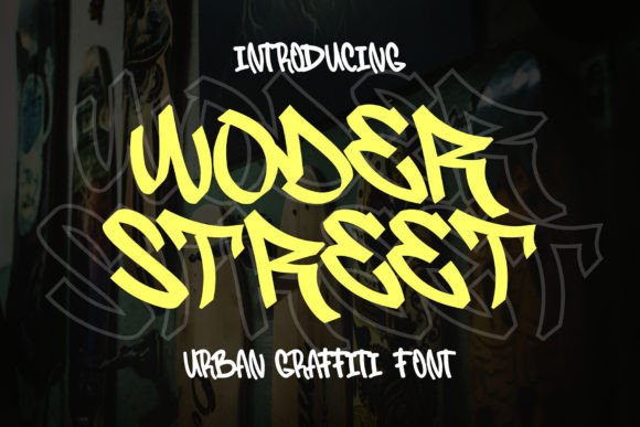 Woder Street Font: Urban Edge for Handmade Labels & Printables